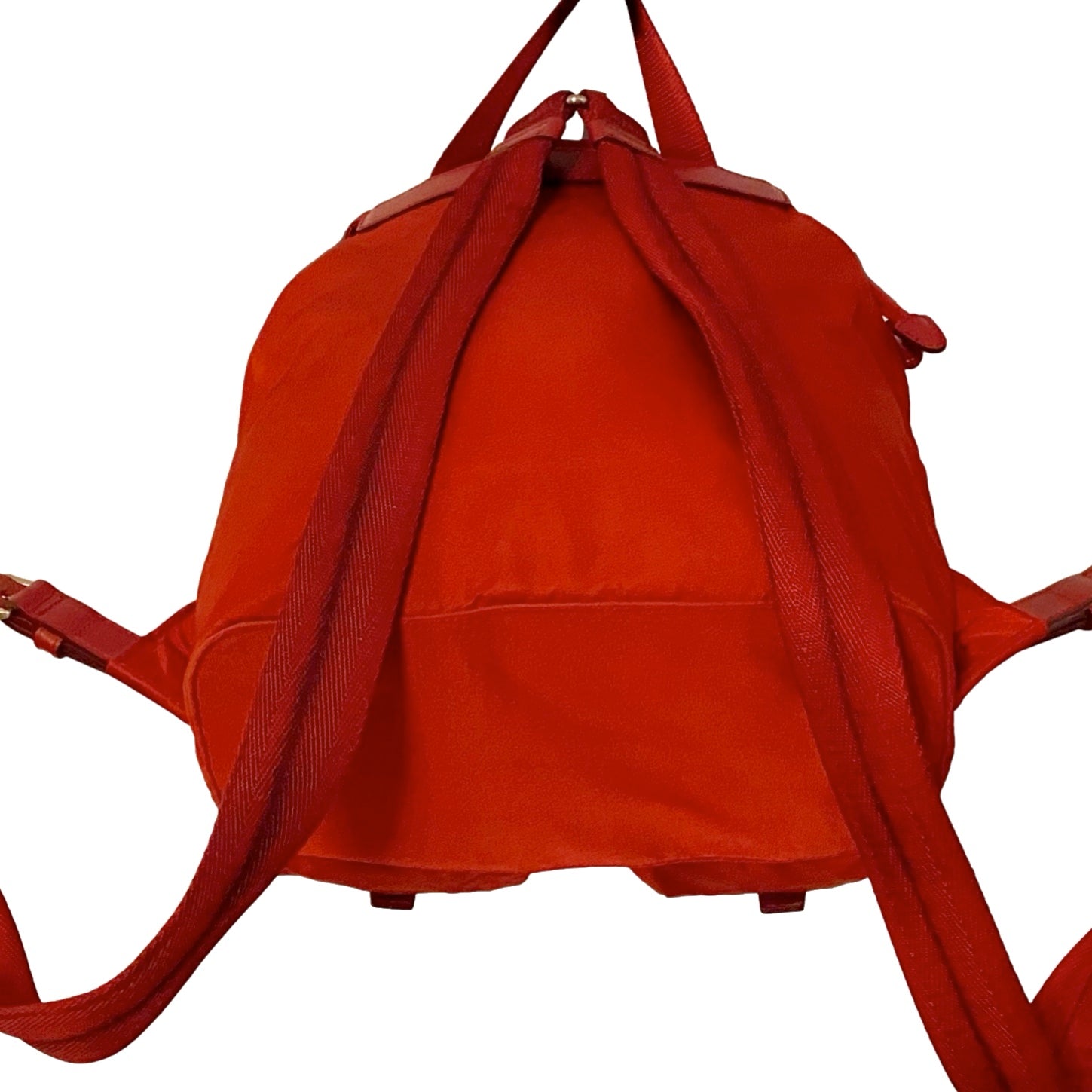 Prada Red Logo Mini Backpack - Handbags