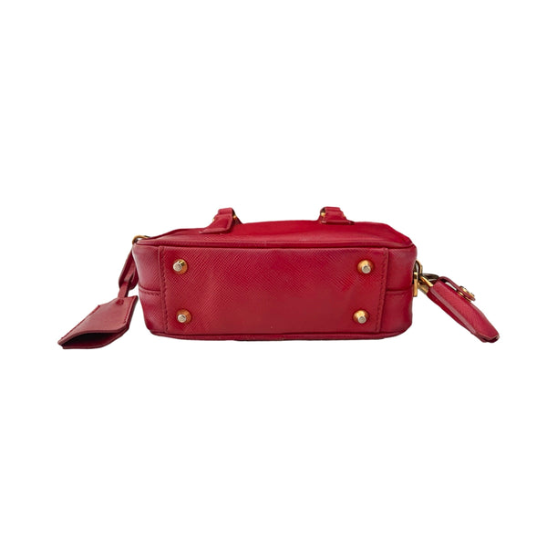 Prada Red Micro Two Way Bag - Handbags