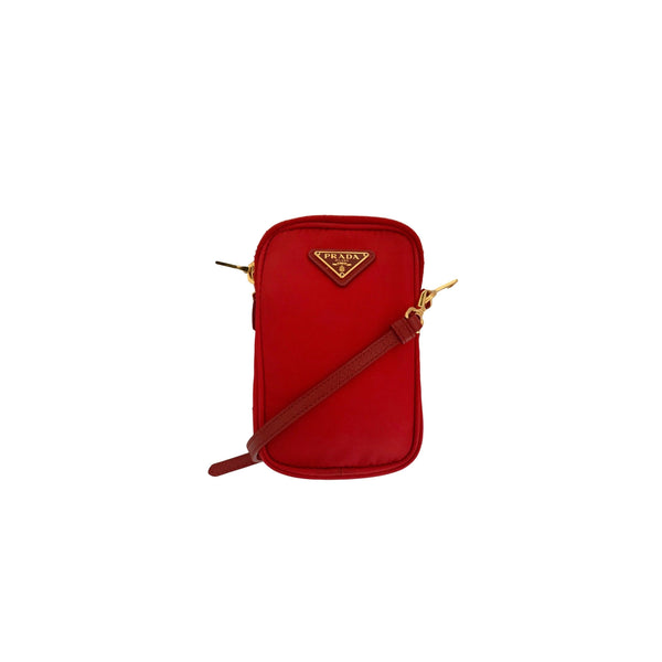 Vintage Prada Red Nylon Micro Crossbody Bag – Treasures of NYC