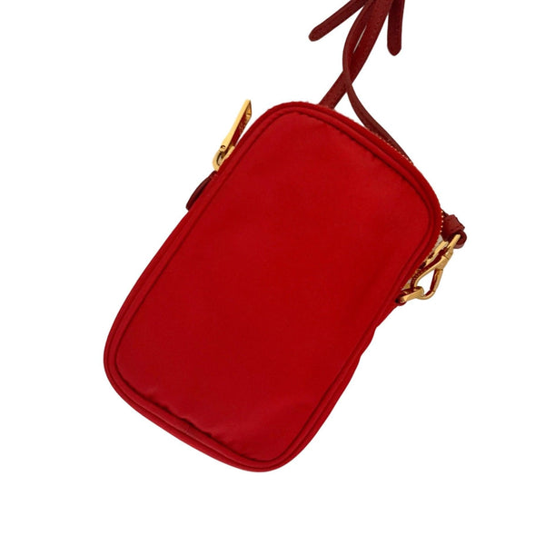 Prada Red Nylon Micro Crossbody Bag - Handbags