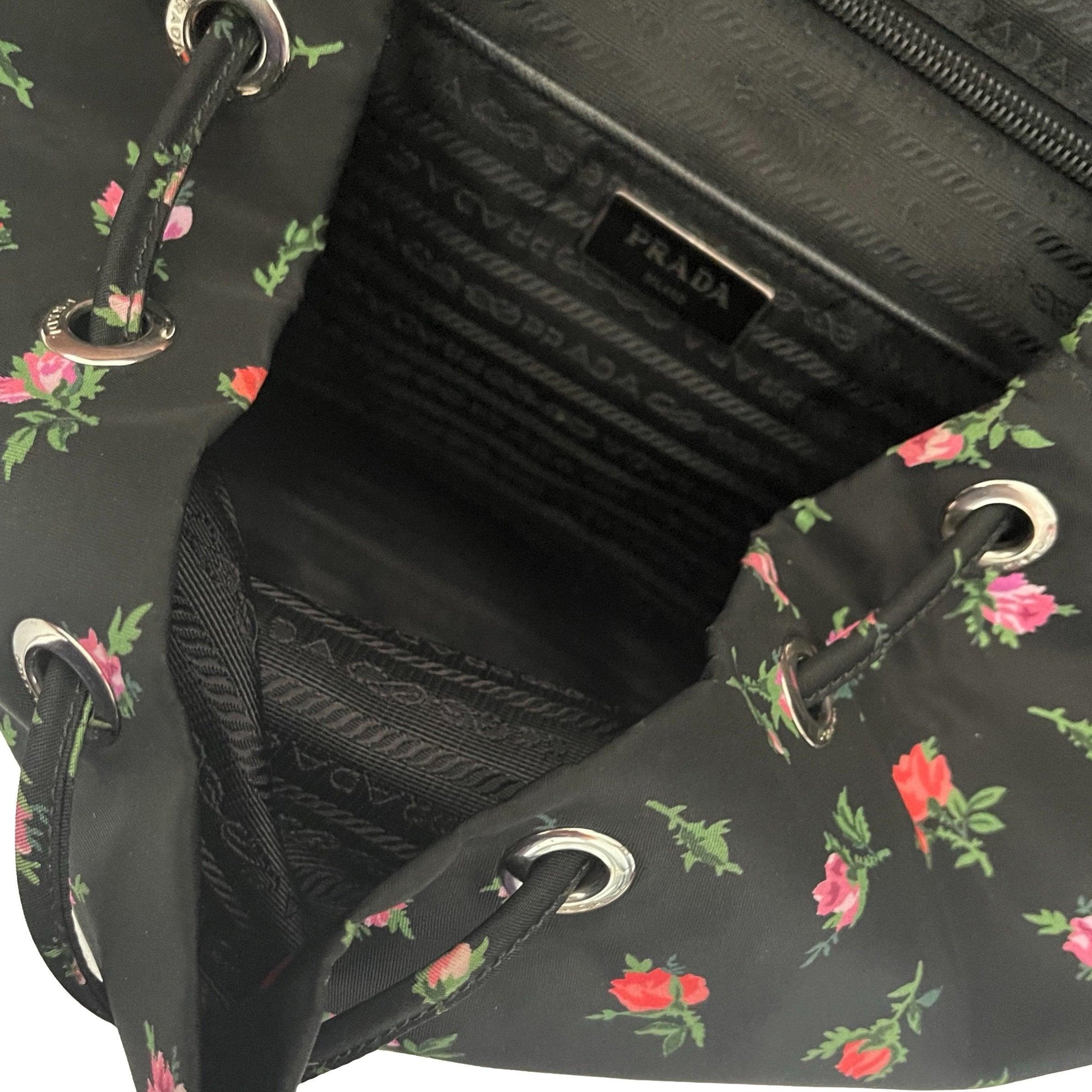 Prada Rose Nylon Backpack - Handbags