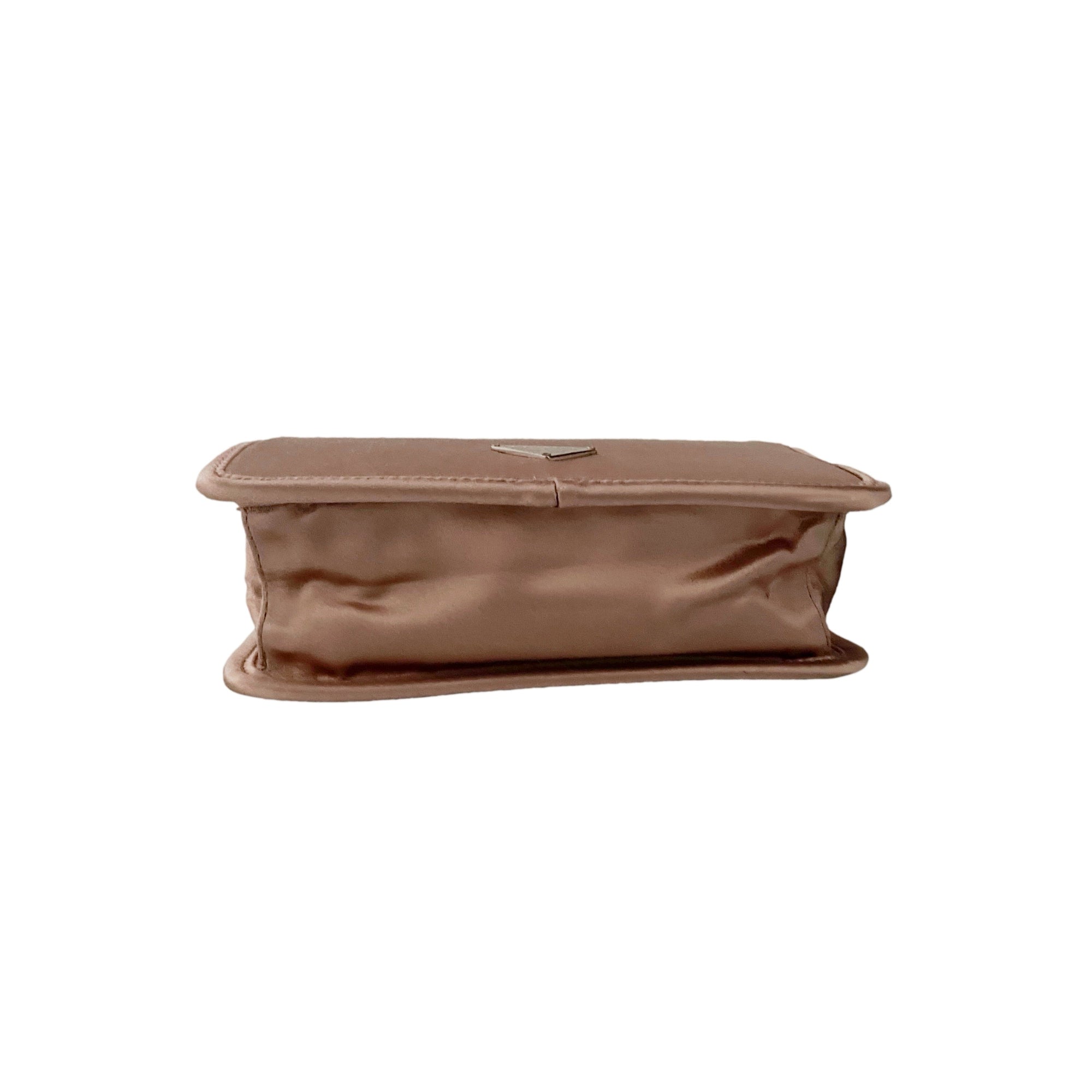 Prada Rose Satin Mini Top Handle Bag - Handbags