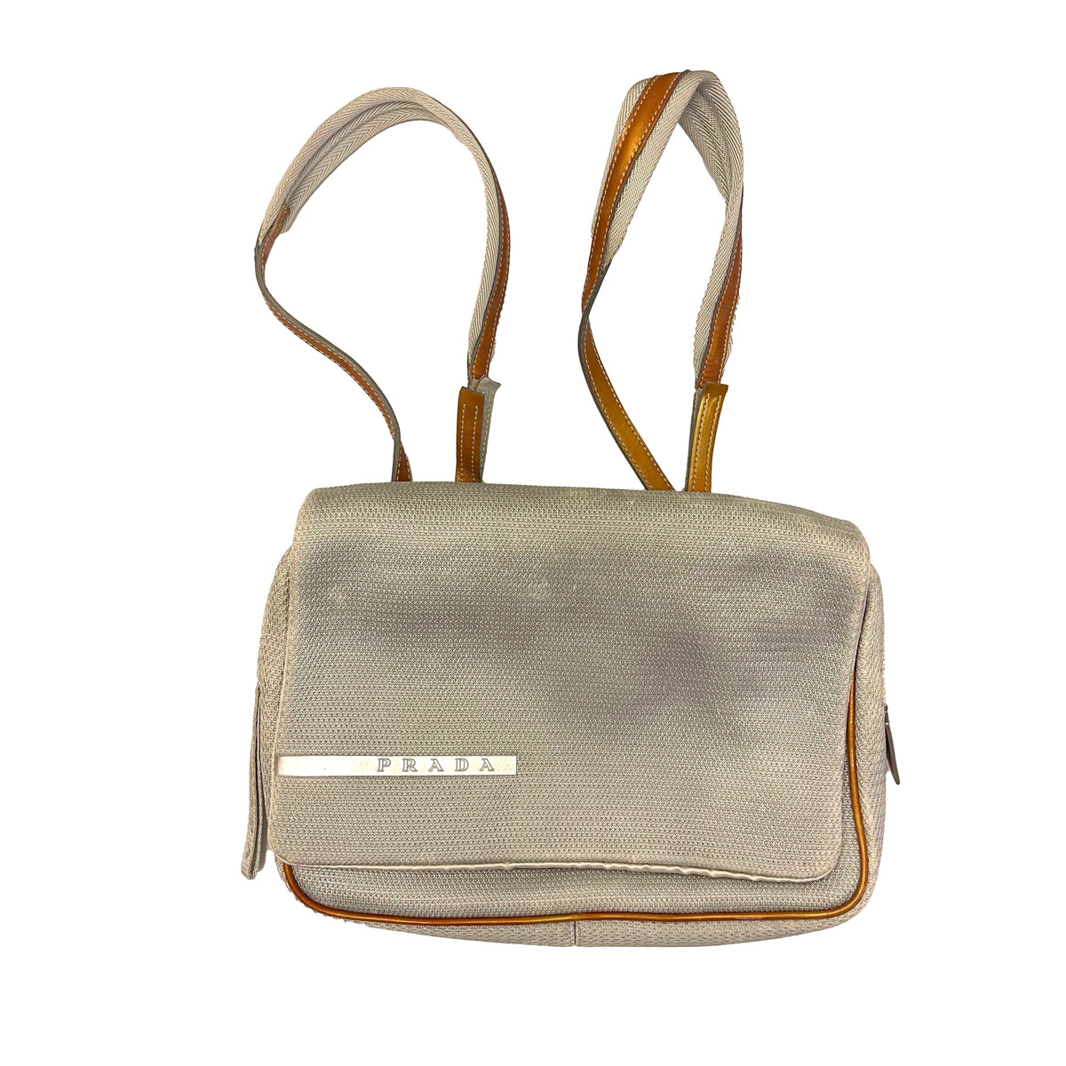 PRADA Backpack Nylon Brown Silver Auth 156266 Sienna Re-Nylon backpack | PRADA - United States main image 3