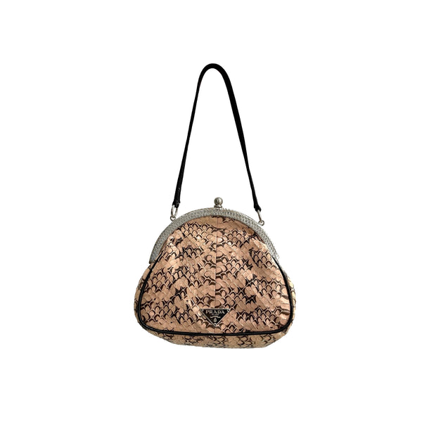 Prada Snakeskin Mini Top Handle - Handbags