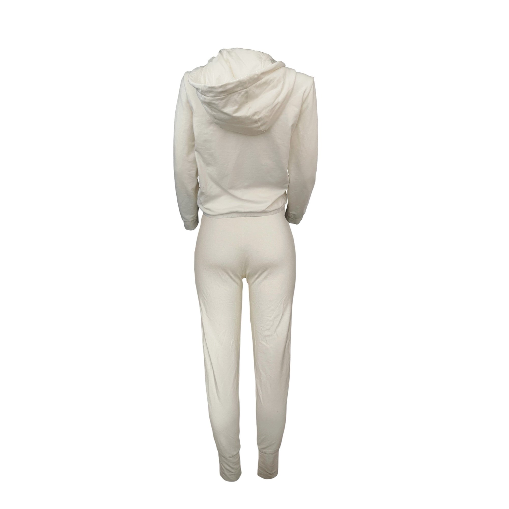 Prada White Logo Sweatsuit Set - Apparel