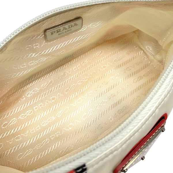 Prada White Nylon Heart Shoulder Bag - Handbags