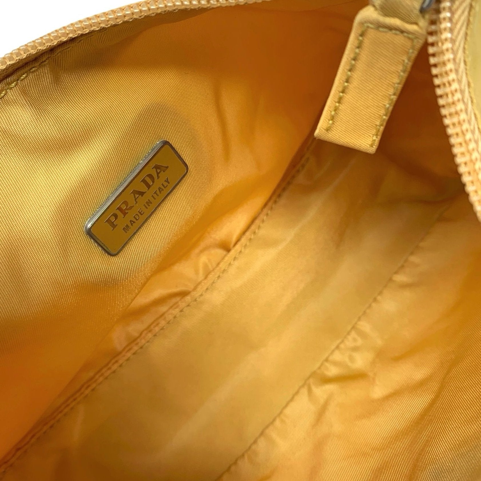 Treasures of NYC - Prada Yellow Nylon Shoulder Bag