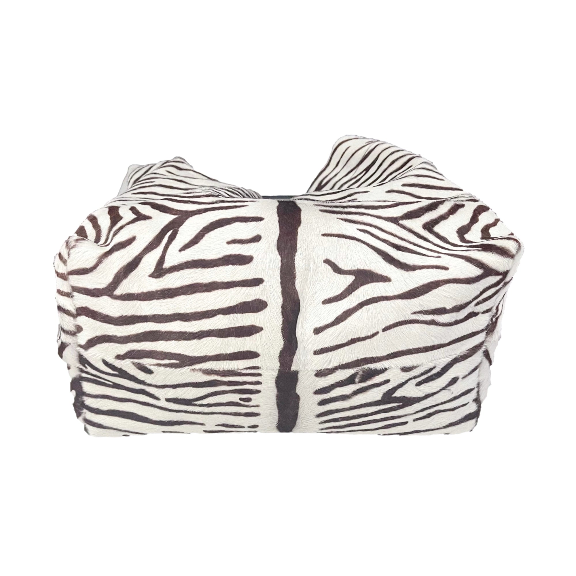 Prada Zebra Metal Handle Shoulder Bag - Handbags