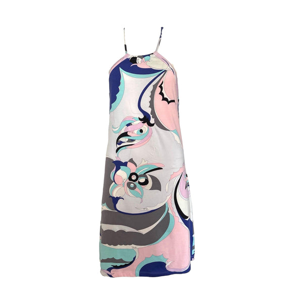 Pucci Lavender Print Halter Dress - Apparel