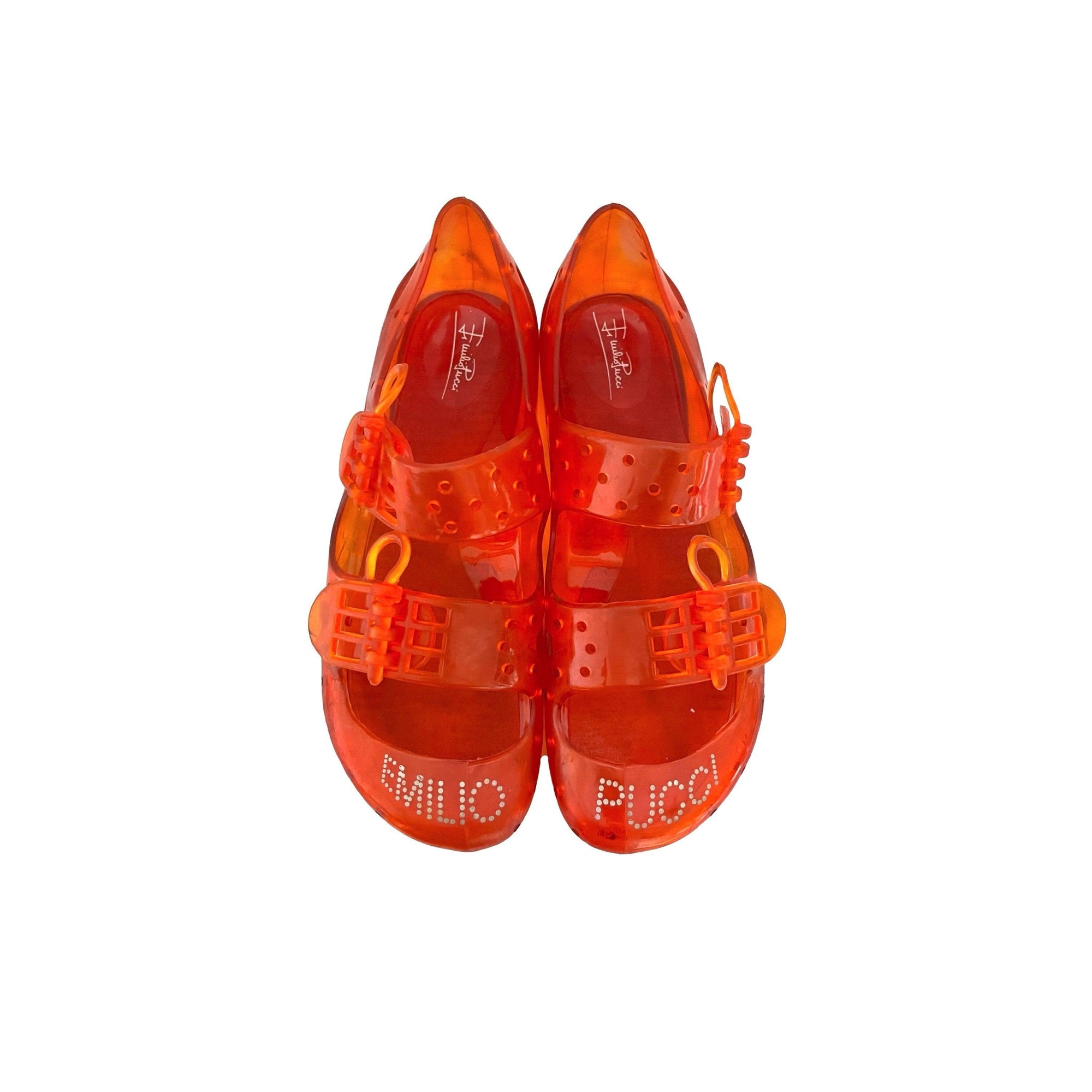 Pucci Orange Marmalade Jelly Shoes - Shoes