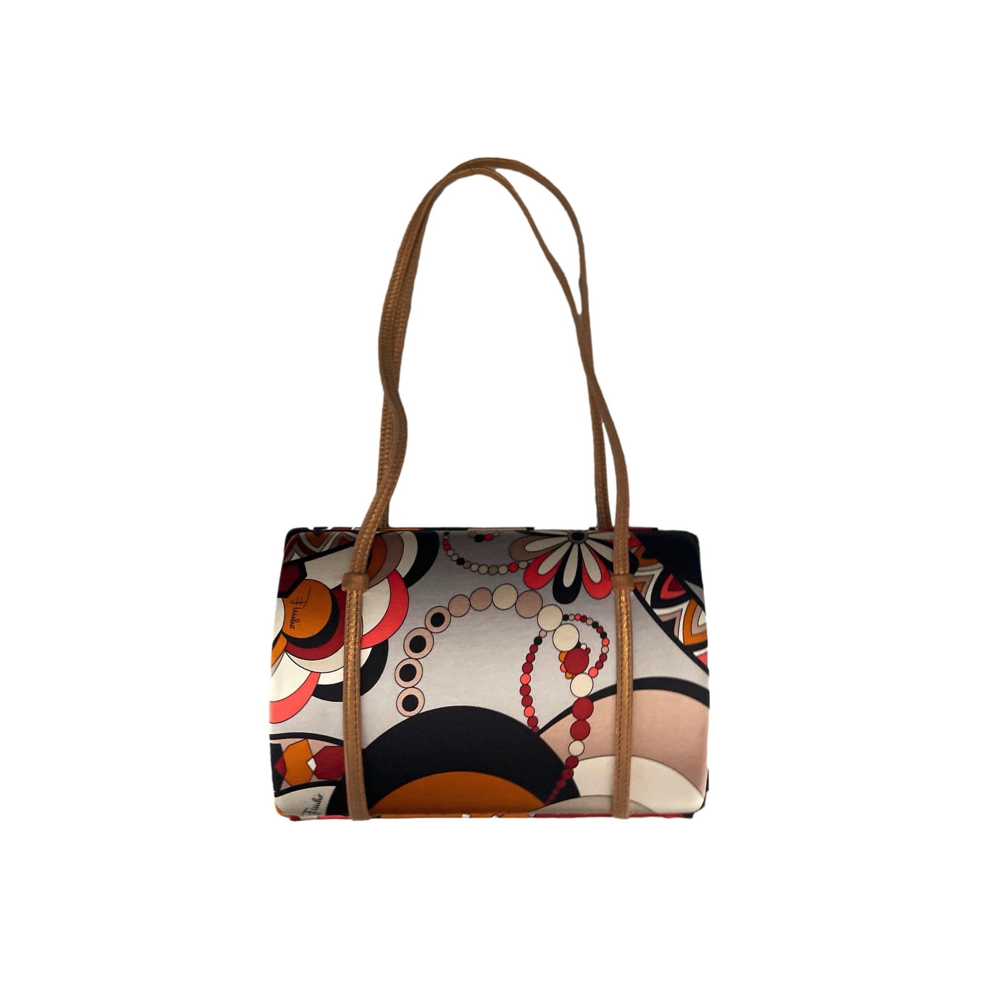 Pucci Orange Print Box Bag - Handbags