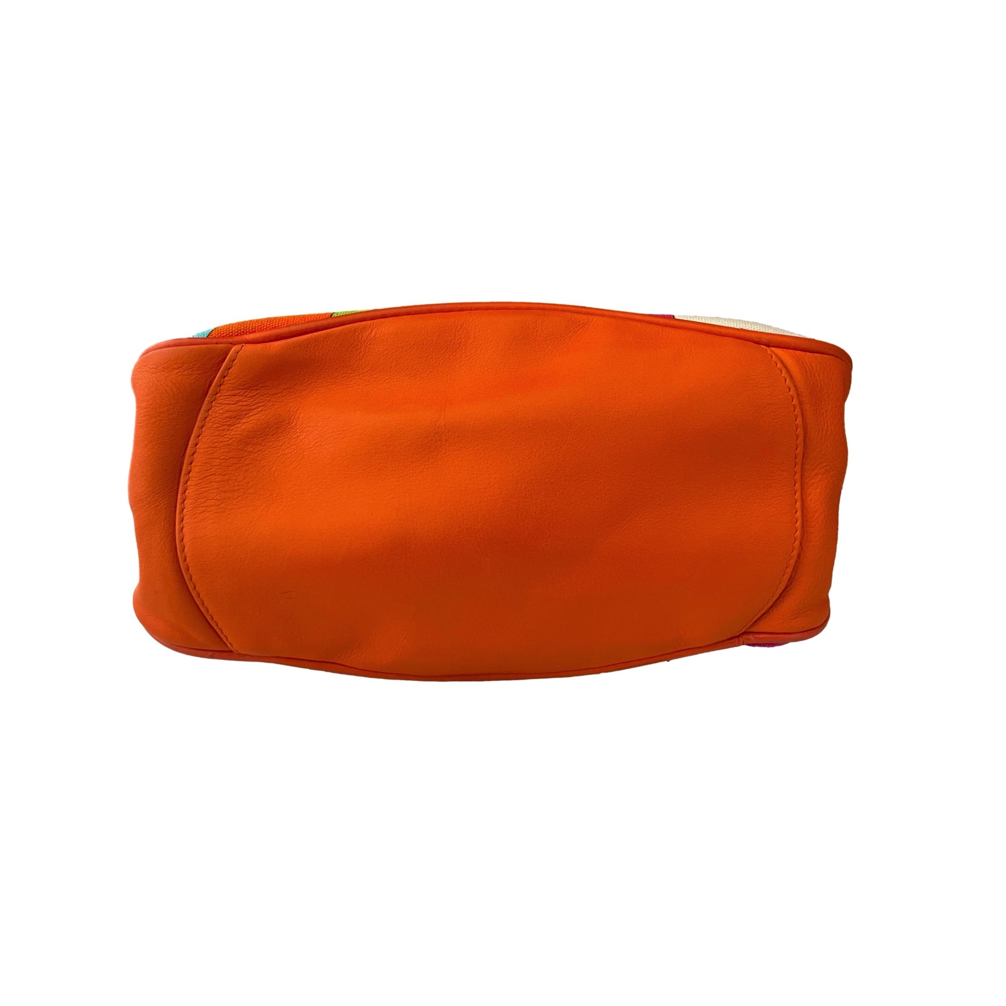 Pucci Orange Print Top Handle Bag - Handbags