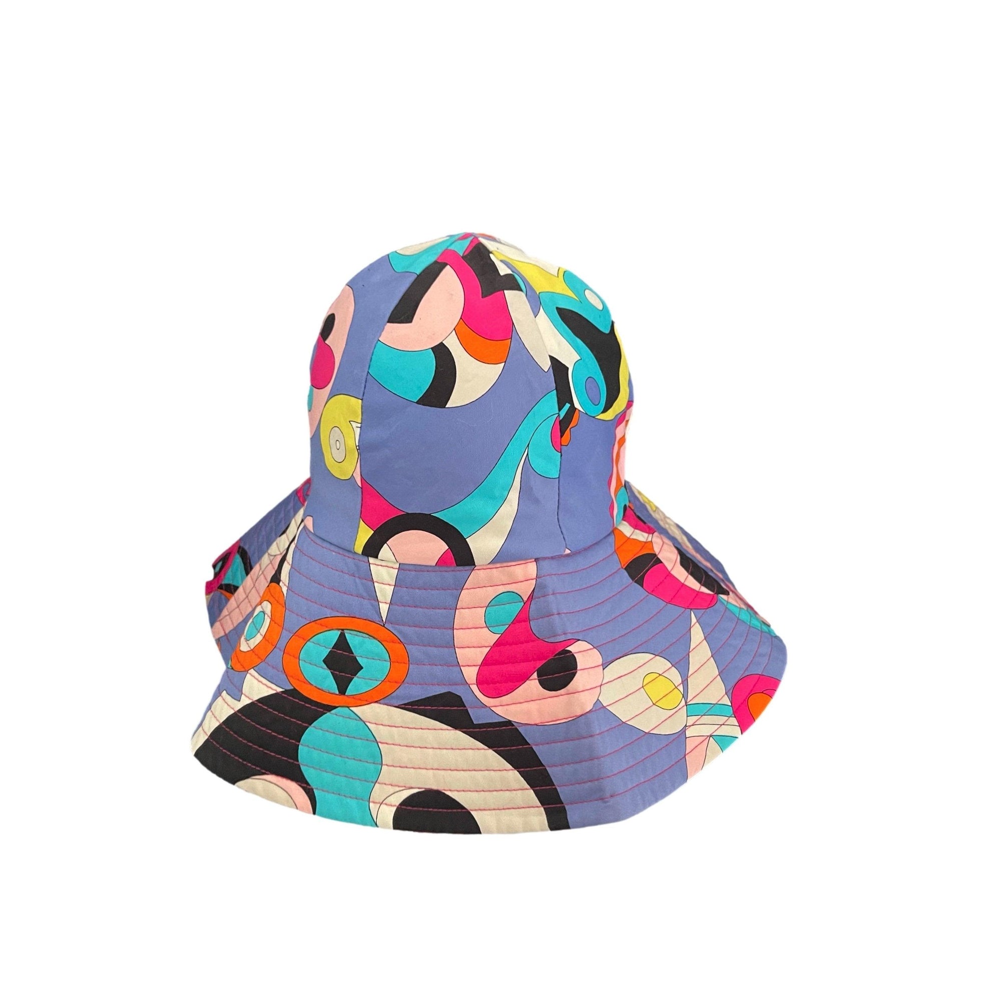 Pucci Purple Print Sun Hat - Accessories