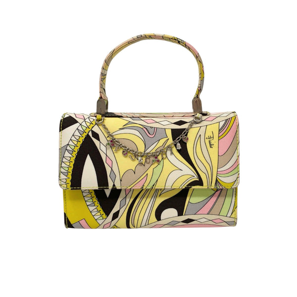 Treasures of NYC - Pucci Yellow Print Charm Mini Top Handle