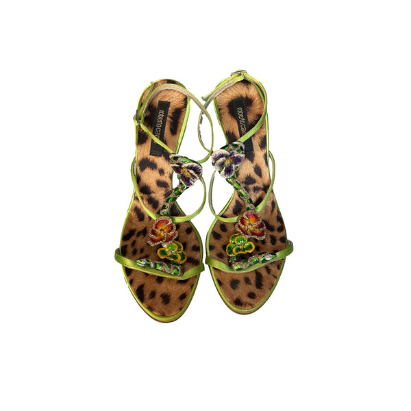 Roberto Cavalli Print Heels - Shoes