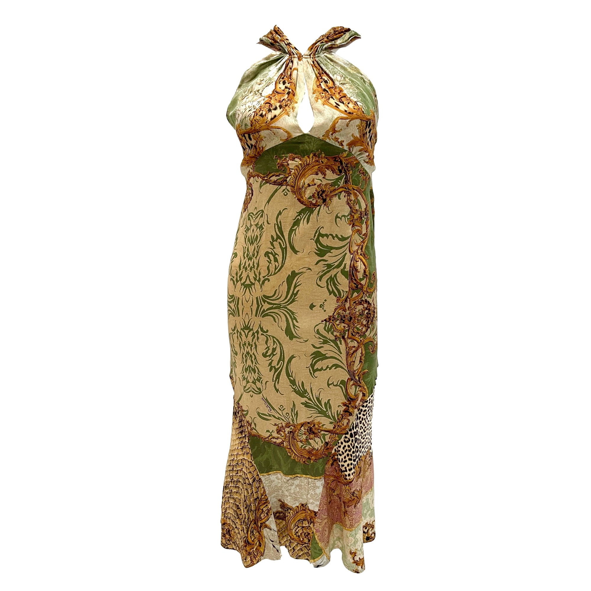 Roberto Cavalli Silk Print Halter Dress Roberto Cavalli Silk Print Halter Dress