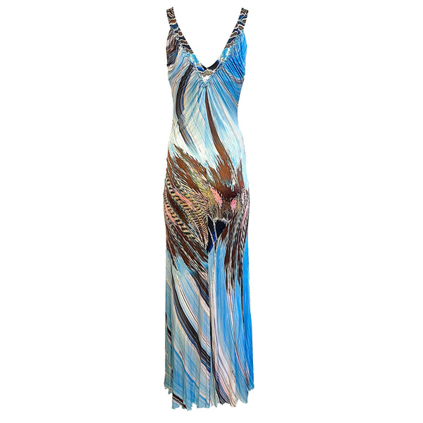 Roberto Cavalli Silk Tie Front Dress - Apparel