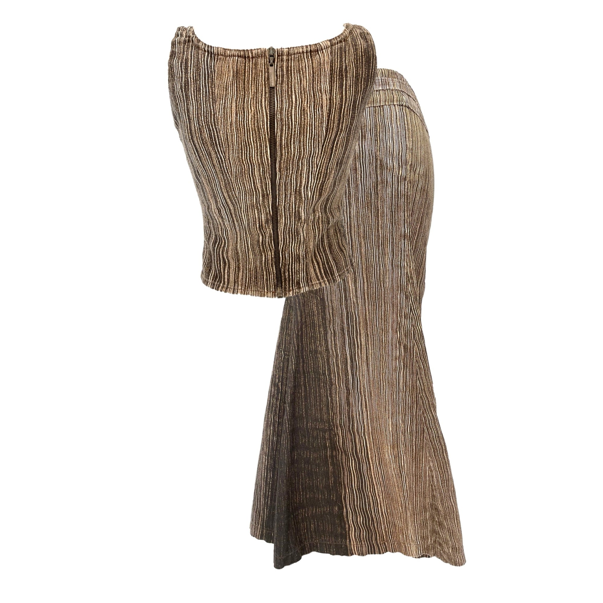 Roberto Cavalli Wood Skirt Set - Apparel