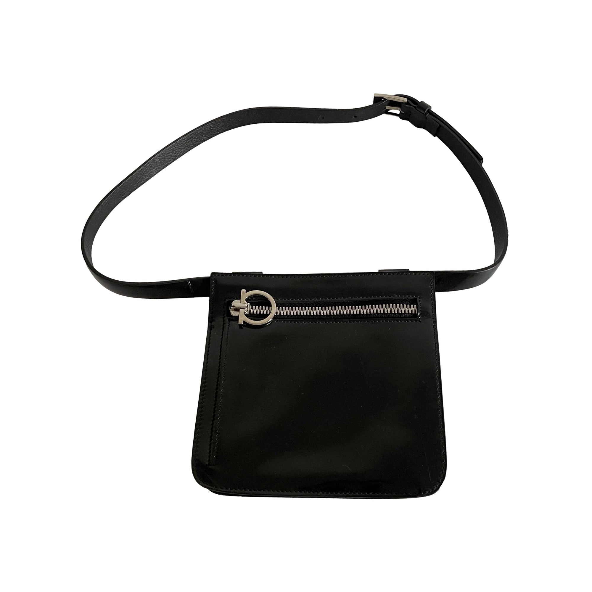Salvatore Ferragamo Black Mini Belt Bag - Handbags