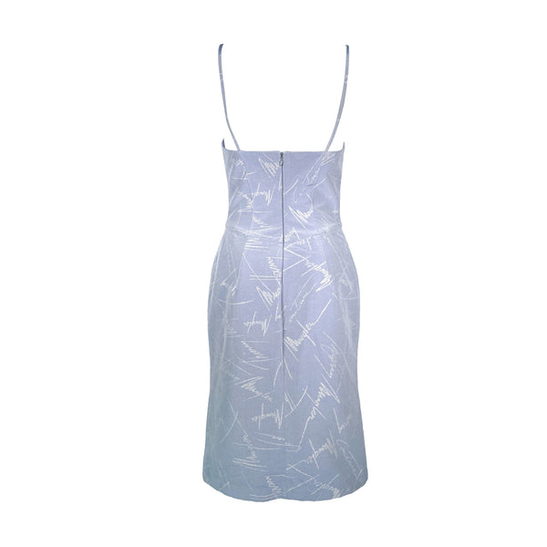 Thierry Mugler Light Blue Logo Dress - Apparel