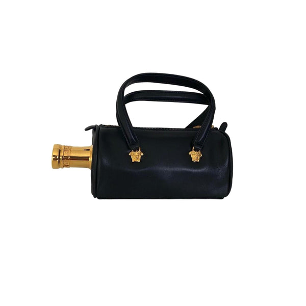 Versace Black Bottle Bag - Handbags