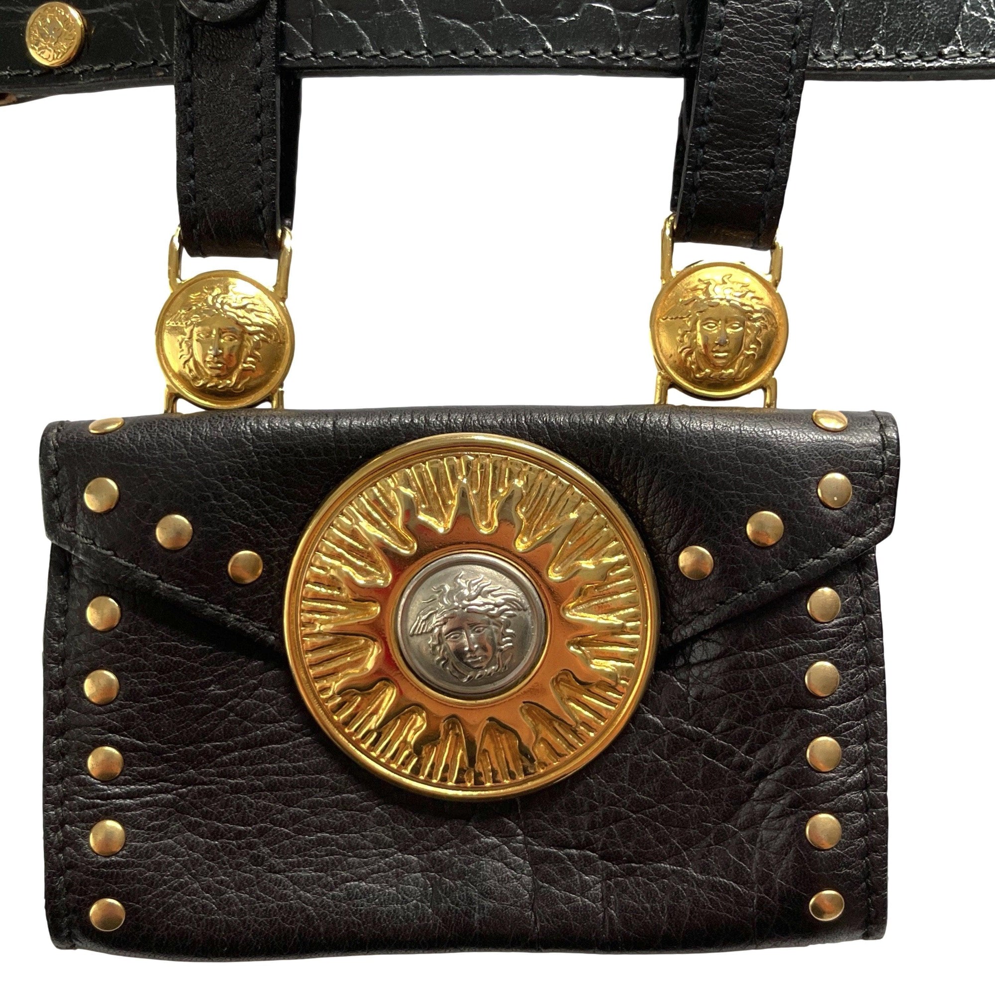 Versace Black Logo Belt Bag - Belt-Bags