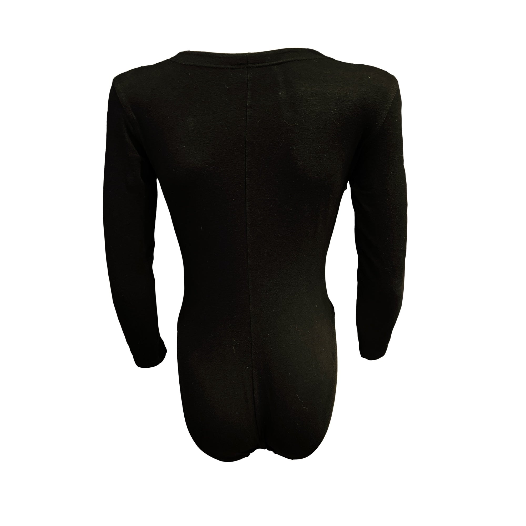 Versace Black Logo Bodysuit - Apparel