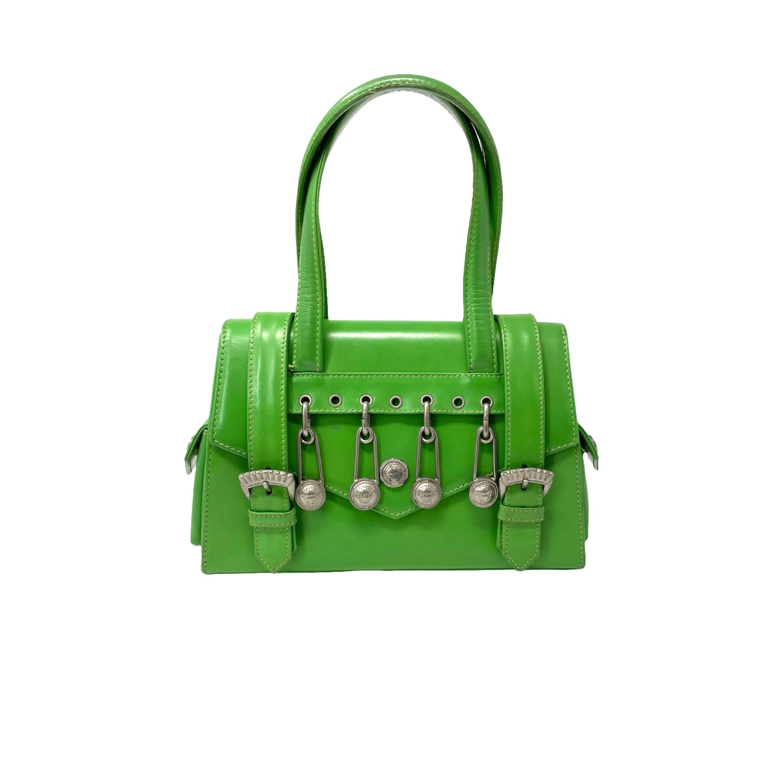 Treasures of NYC - Versace Green Mini Safety Pin Bag