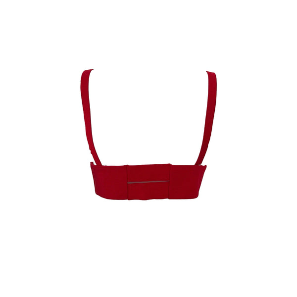 Versace Red Beaded Bra Top - Apparel