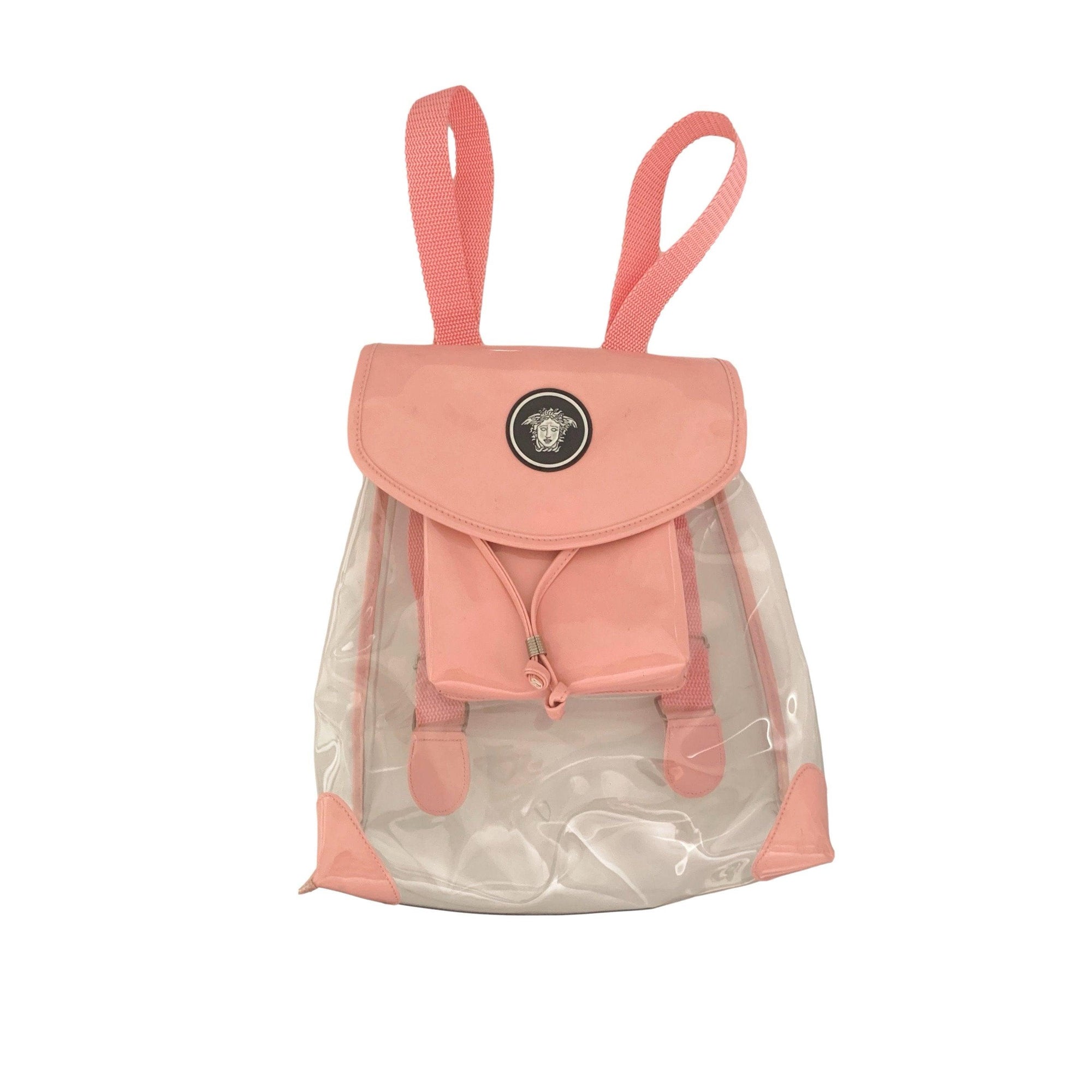 Versace Transparent Pink Backpack - Handbags