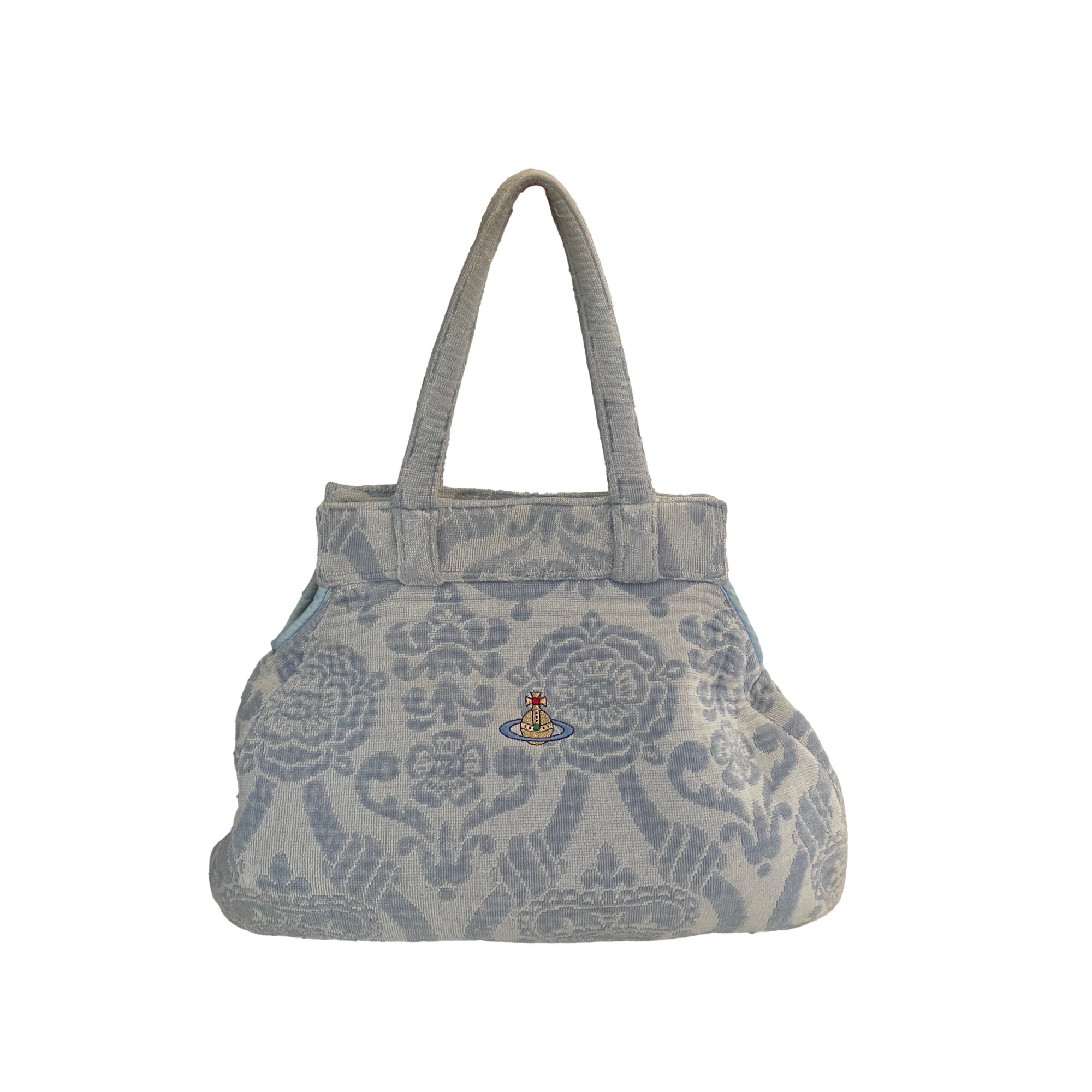 Vivienne Westwood Baby Blue Terrycloth Shoulder Bag - 