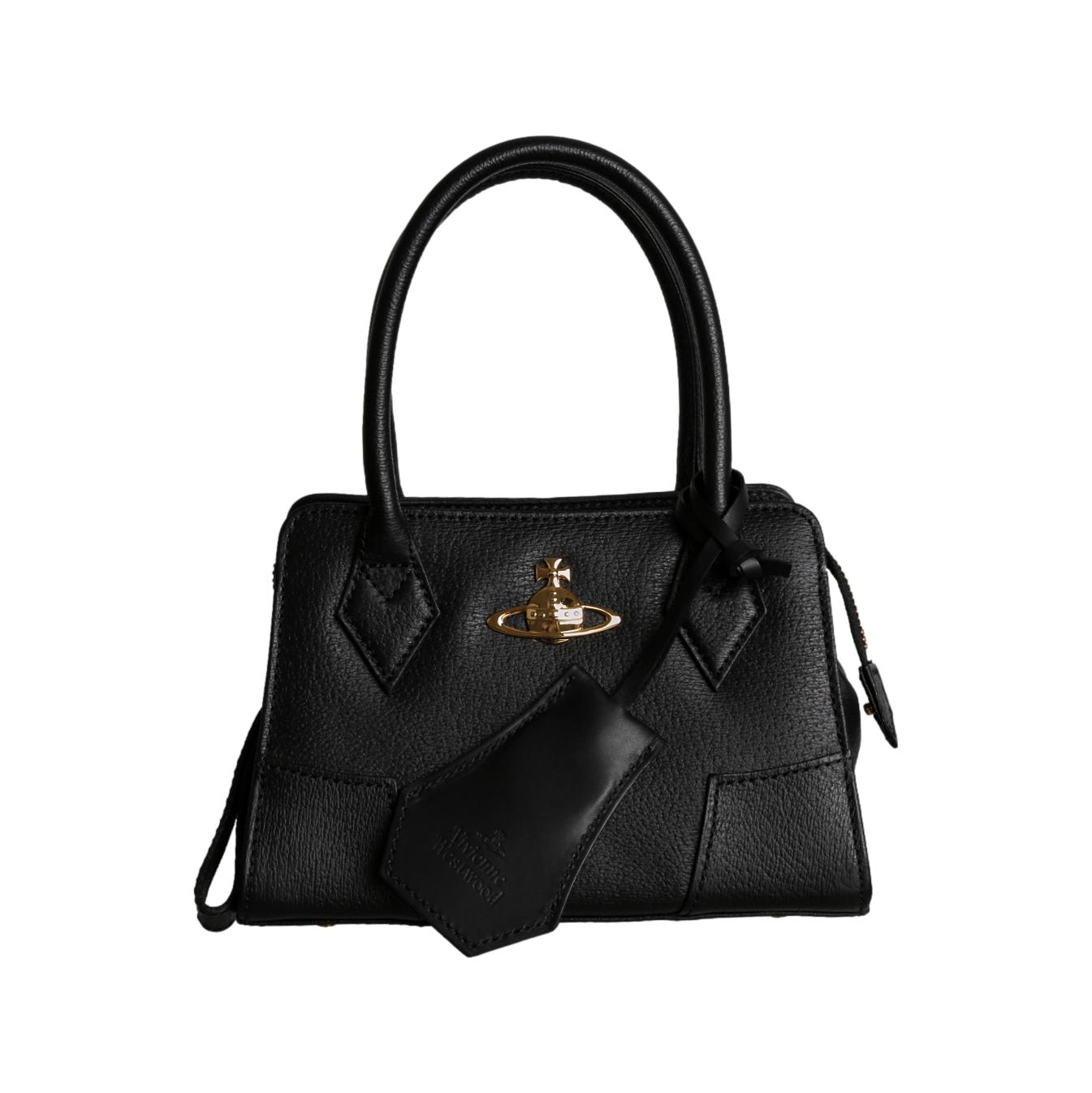 Vivienne Westwood Black Mini Top Handle Bag - Handbags