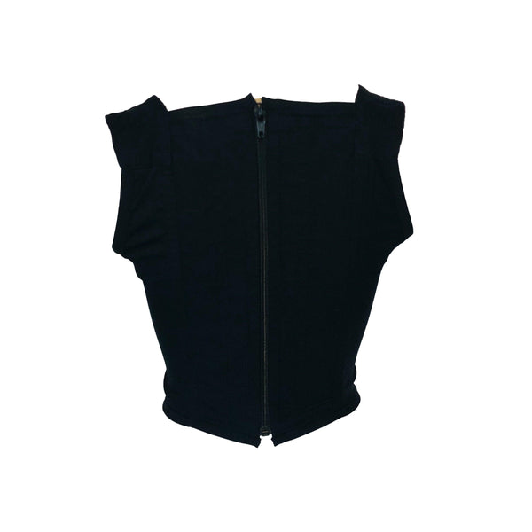 Vivienne Westwood Black Textured Corset - Apparel