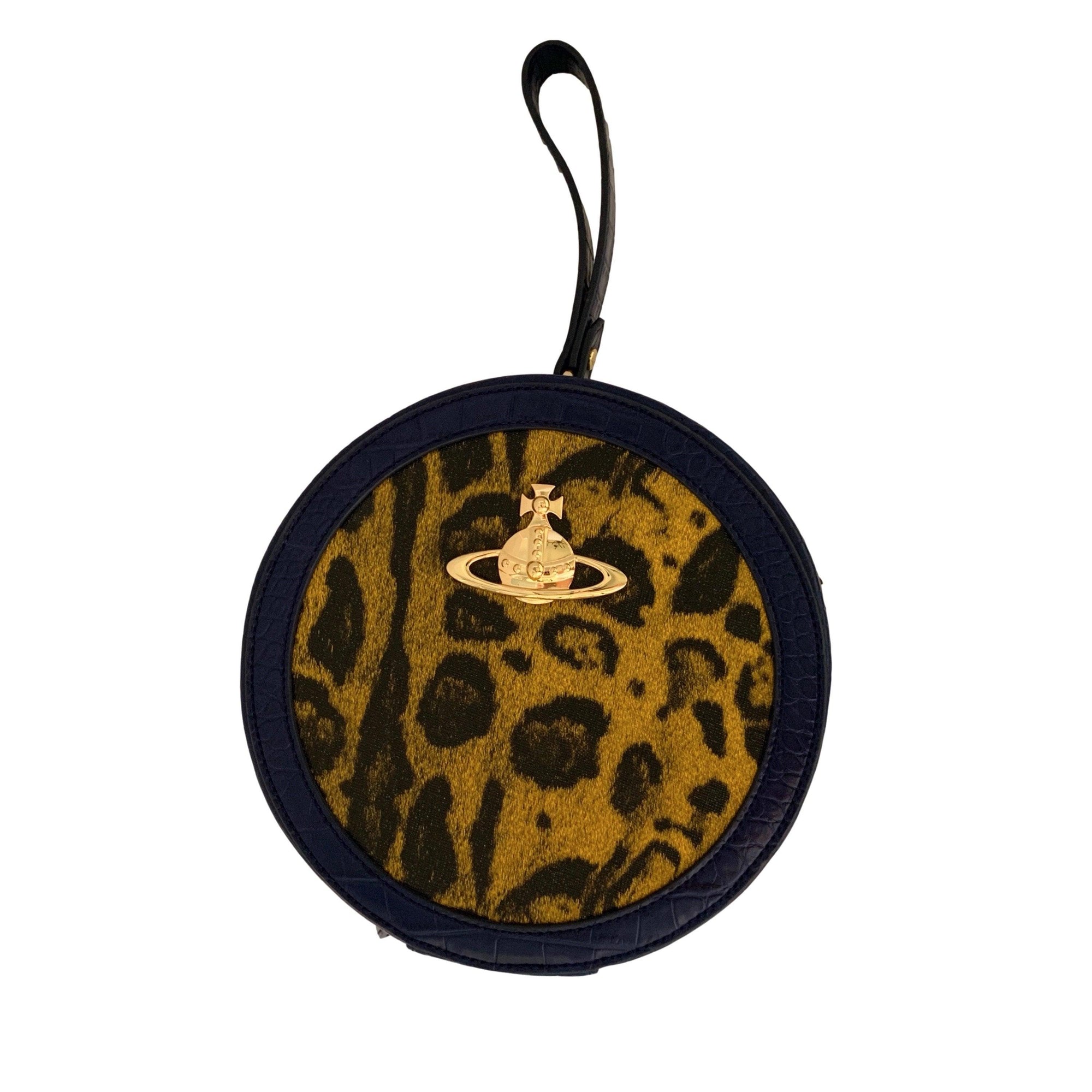 Vivienne Westwood Blue Cheetah Logo Crossbody Bag - Handbags