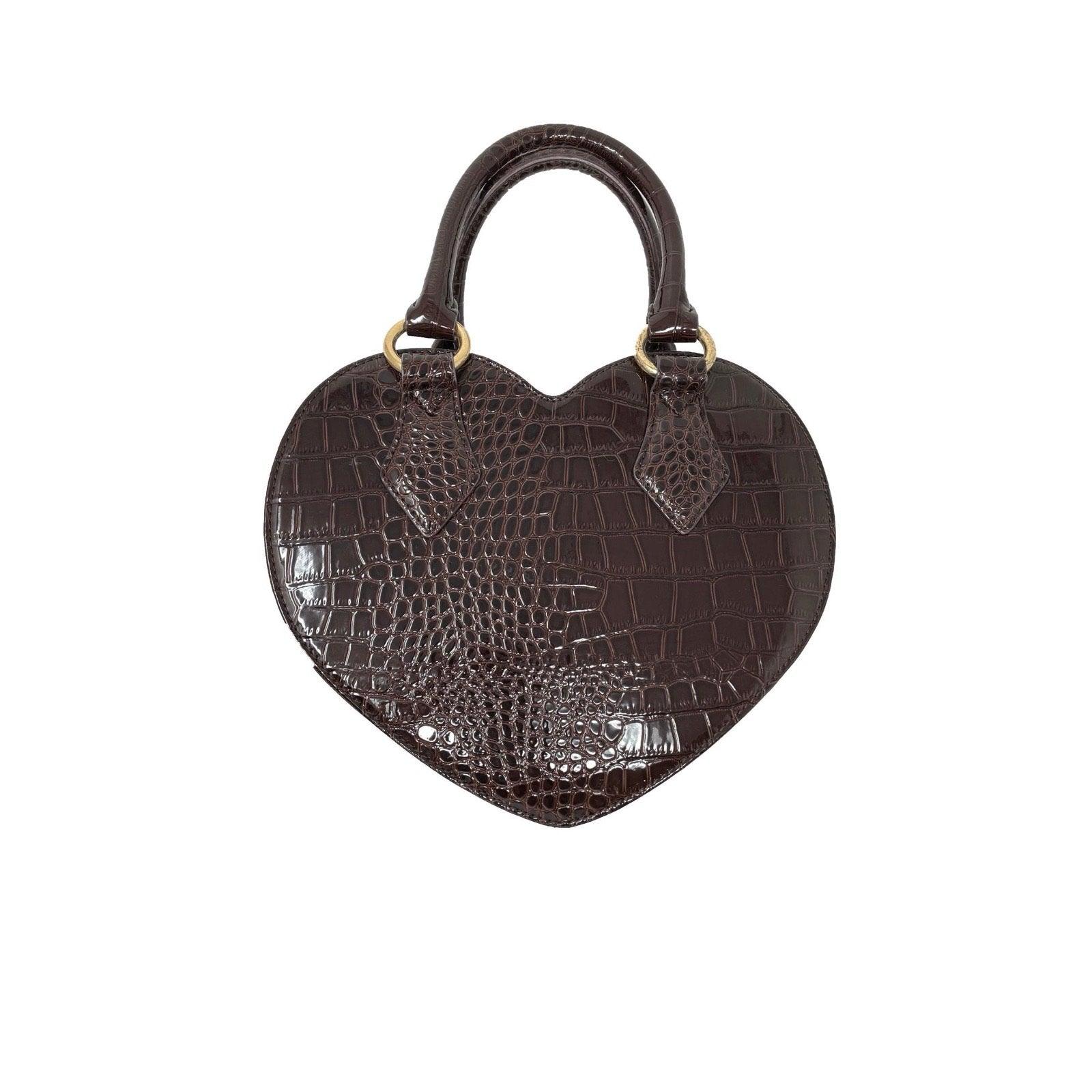 Vivienne Westwood Brown Heart Bag - Handbags