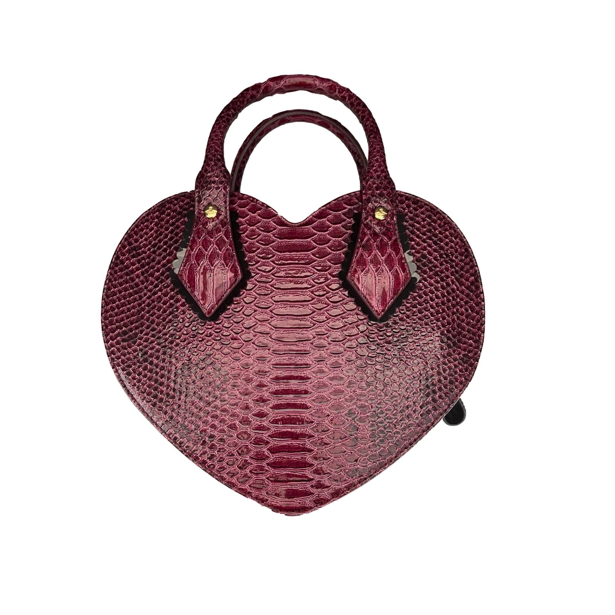 Treasures of NYC Vivienne Westwood Burgundy Snake Embossed