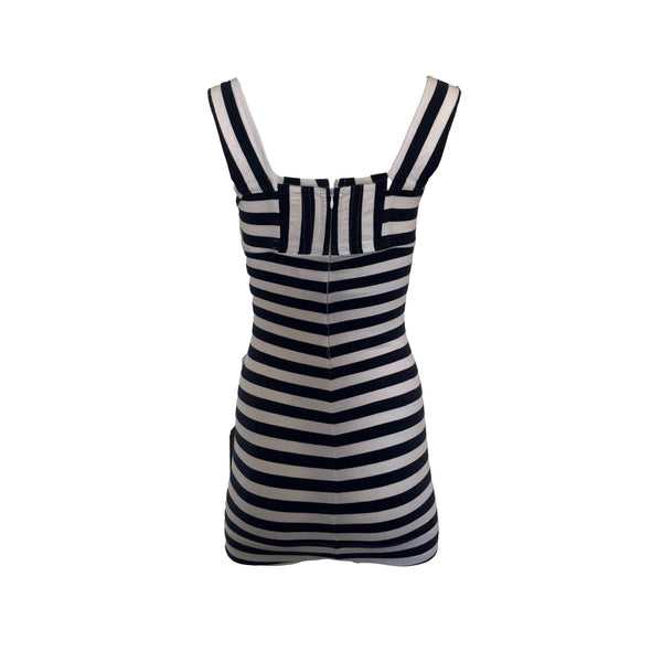 Vivienne Westwood Navy Stripe Corset Dress - Apparel