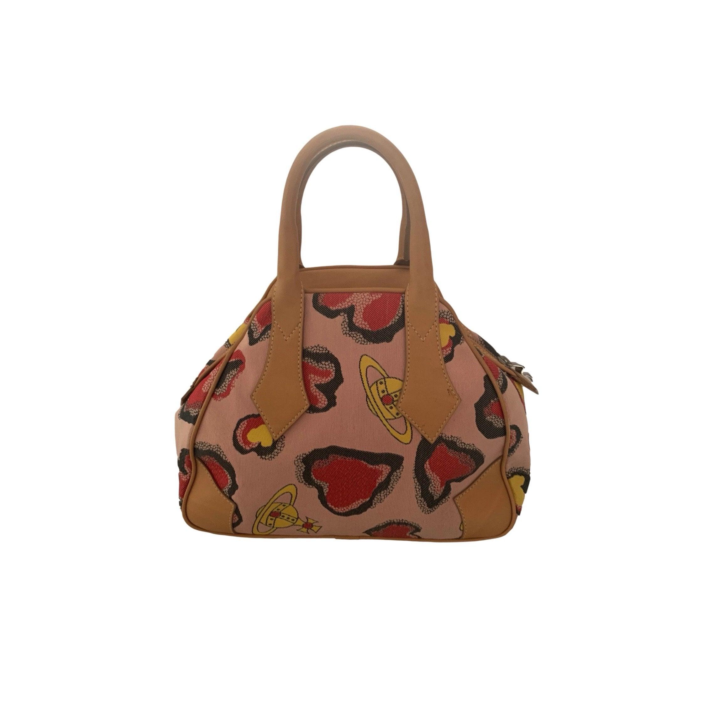 Treasures of NYC - Vivienne Westwood Peach Logo Top Handle