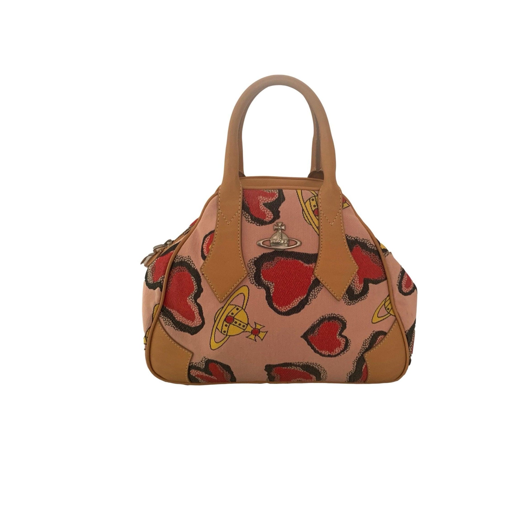 Vivienne Westwood Peach Logo Top Handle Bag - Handbags