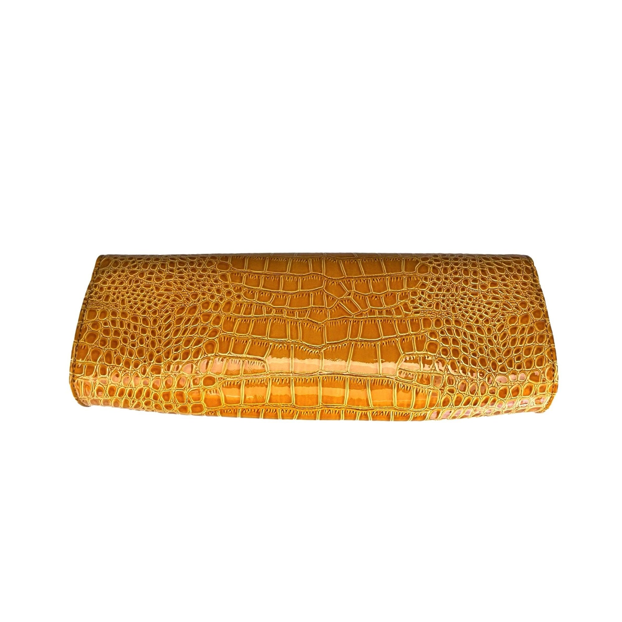 Vivienne Westwood Yellow Croc Embossed Chain Bag - Handbags