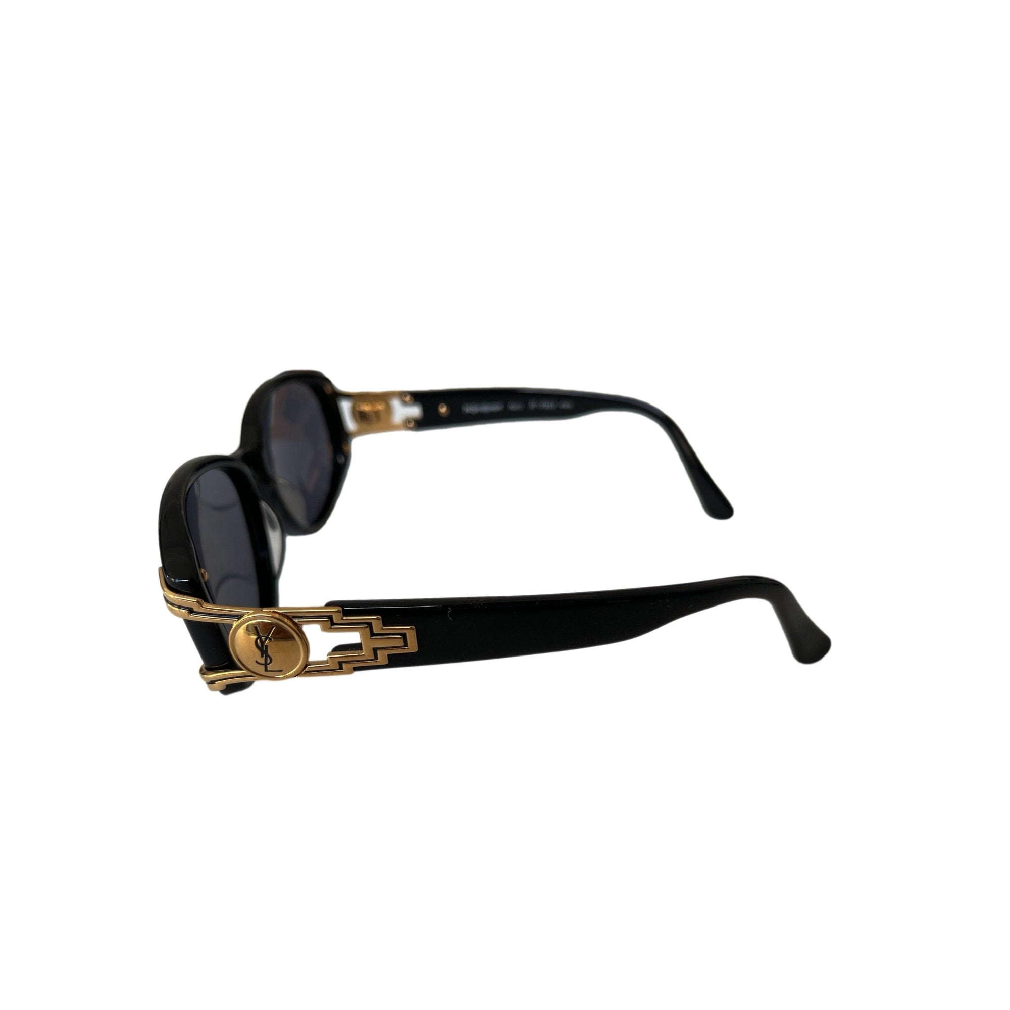YSL Black Logo Sunglasses - Sunglasses