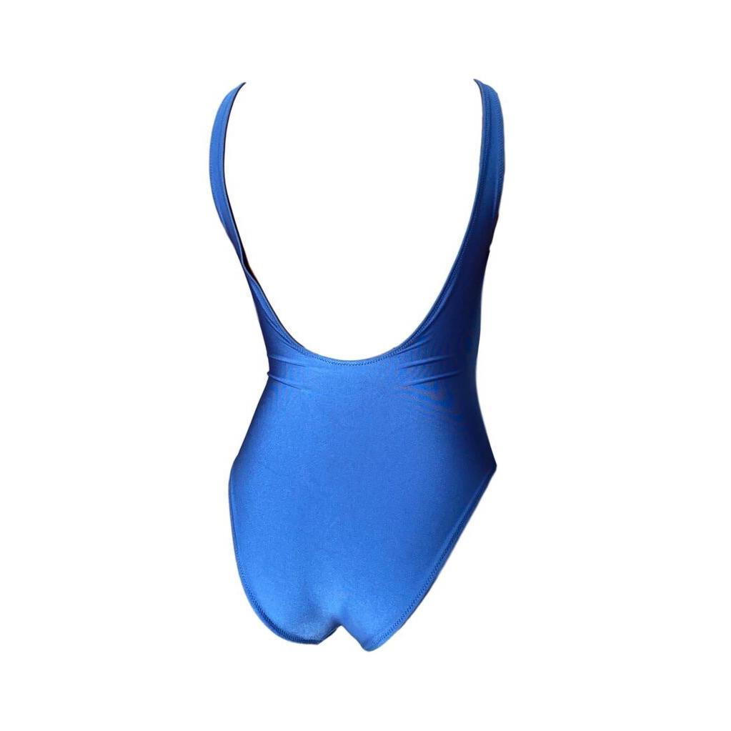 YSL Blue Logo One Piece - Swimwear