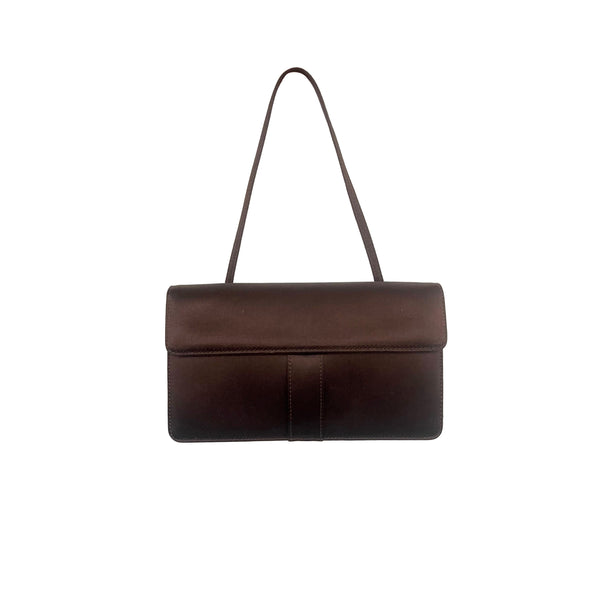 YSL Brown Mini Top Handle Bag - Handbags