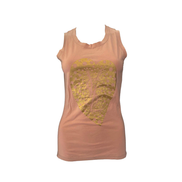 YSL Pink Heart Logo Tank - Apparel