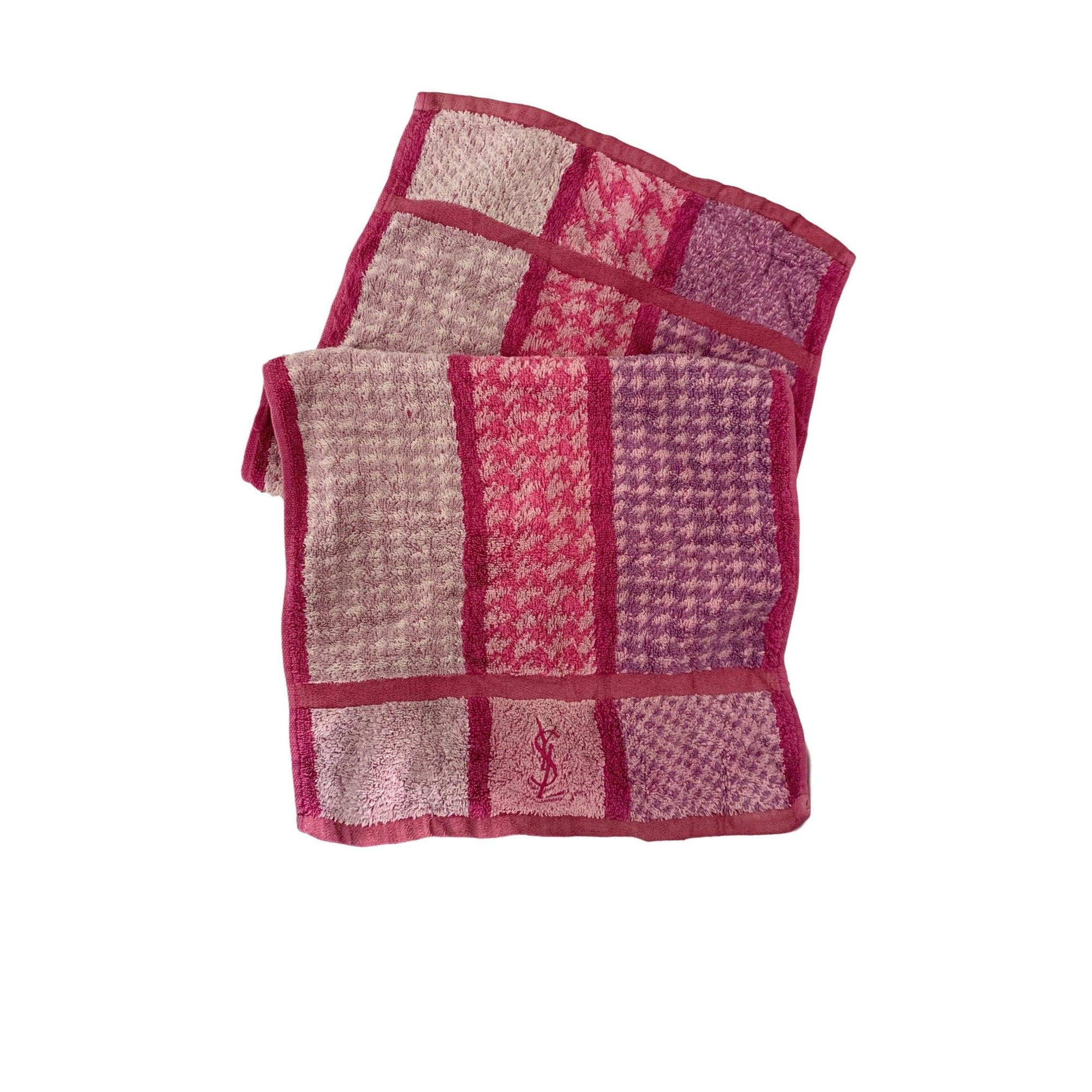 YSL Pink Logo Wash Cloth - Home