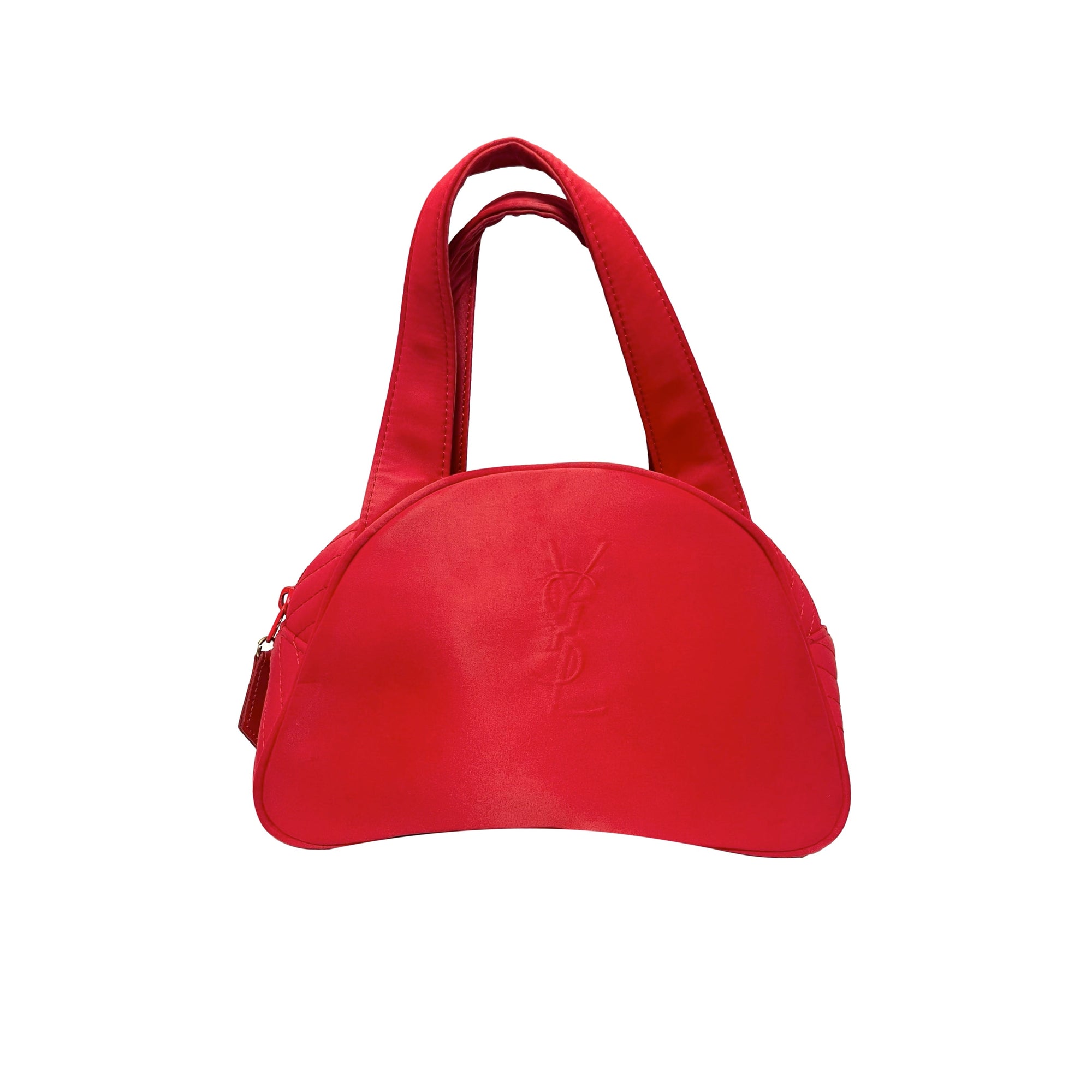 YSL Red Nylon Top Handle - Handbags